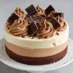 Triple Chocolate Mousse Cake Recipe