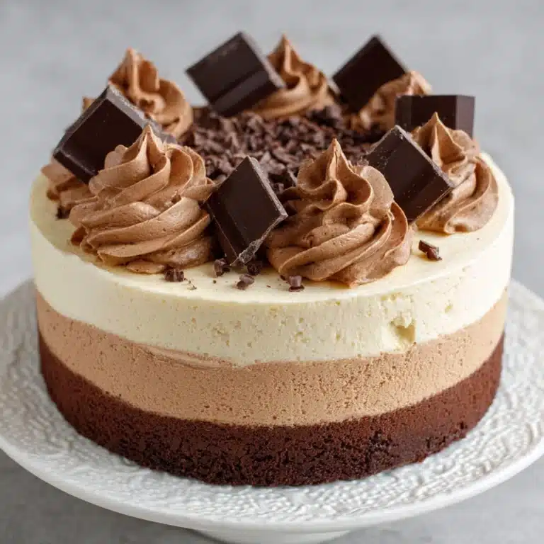 Triple Chocolate Mousse Cake Recipe