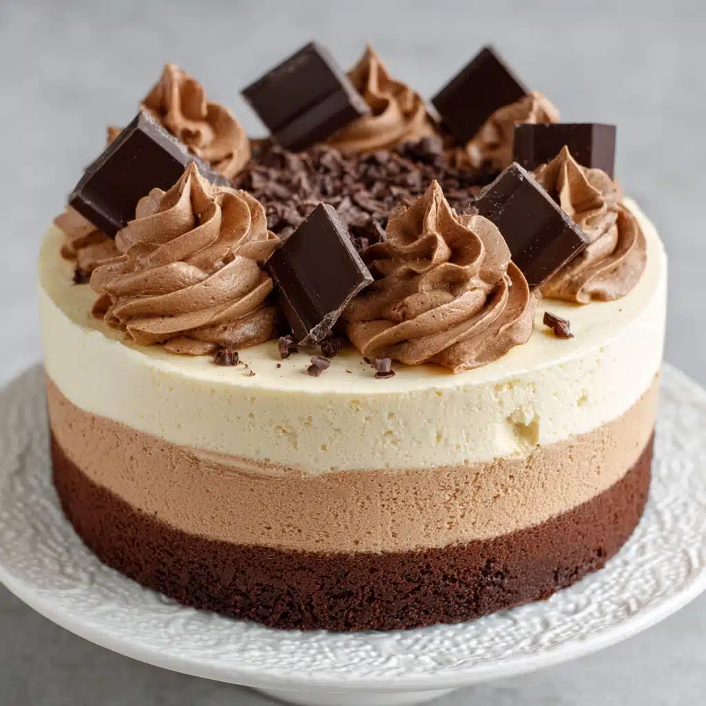 Triple Chocolate Mousse Cake Recipe