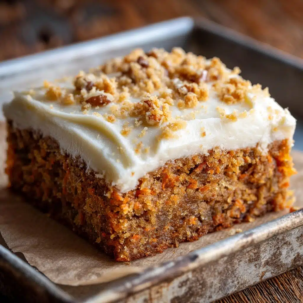 Decadent Carrot Cake Bars with Cream Cheese Frosting Recipe - Recipe Image