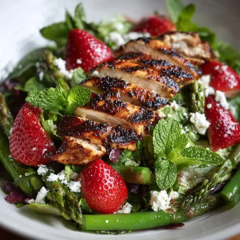 Strawberry Chicken Salad with Mint & Goat Cheese Recipe