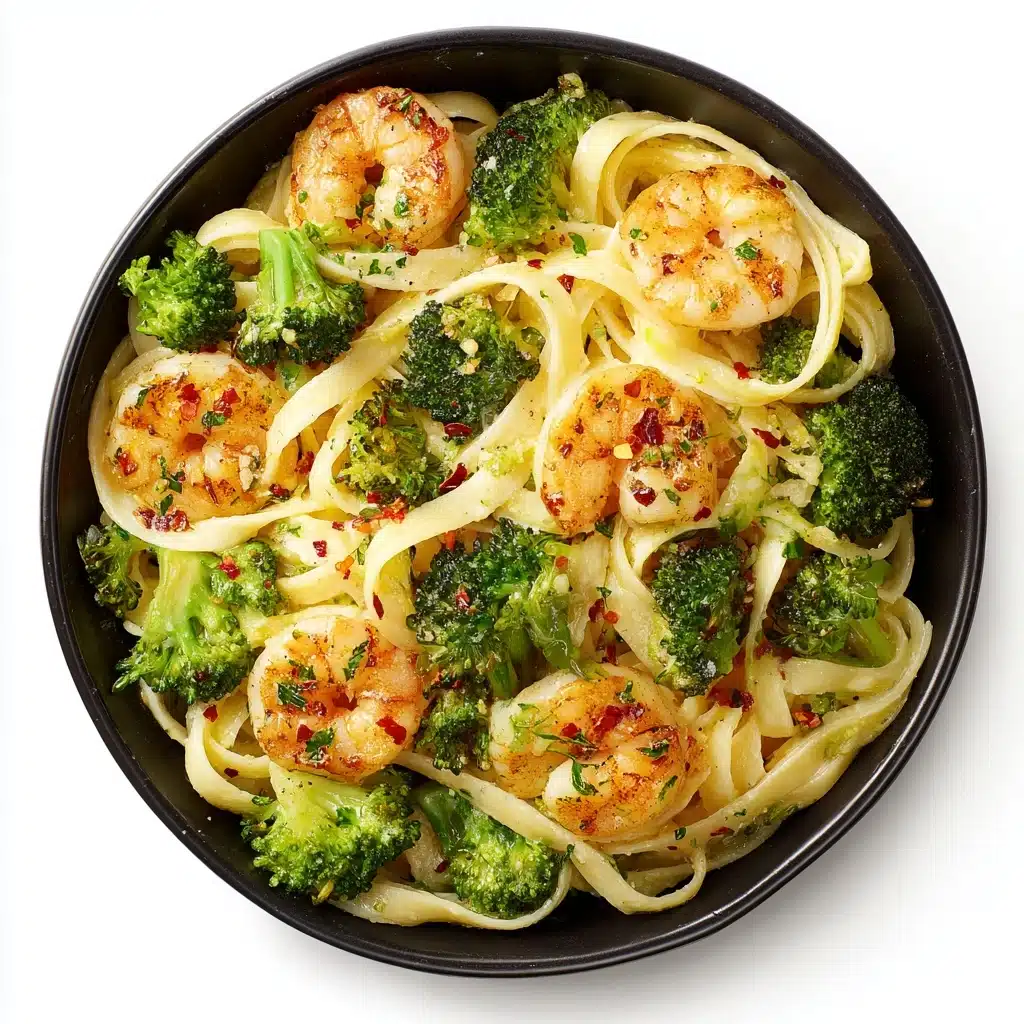 Lemon Pepper Shrimp and Broccoli Pasta Recipe - Recipe Image