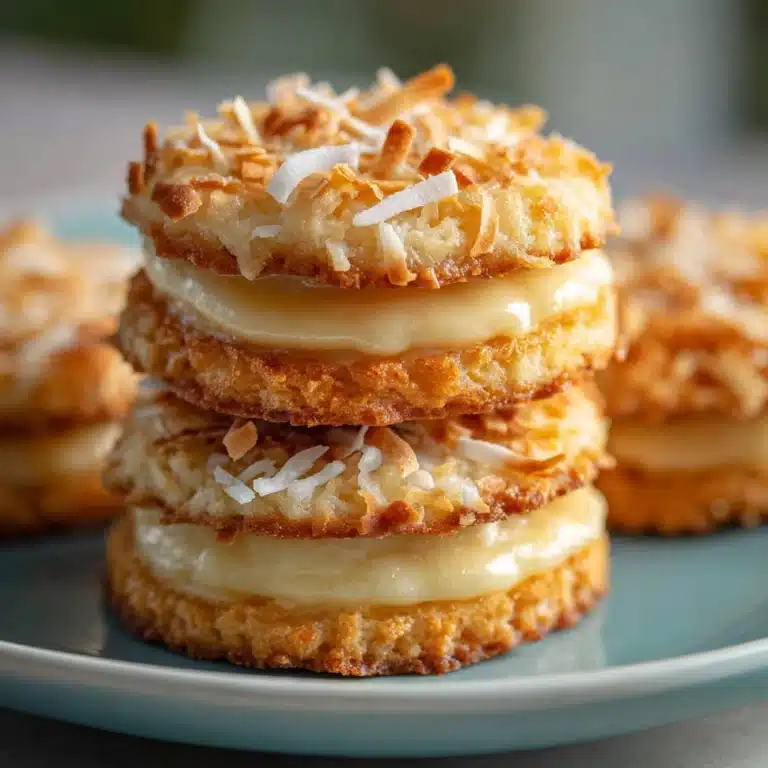 Coconut Macaron Cookie Nests Recipe