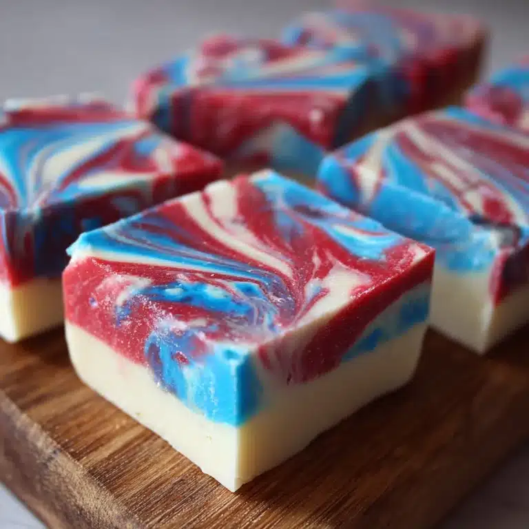4th of July White Chocolate Fudge Recipe