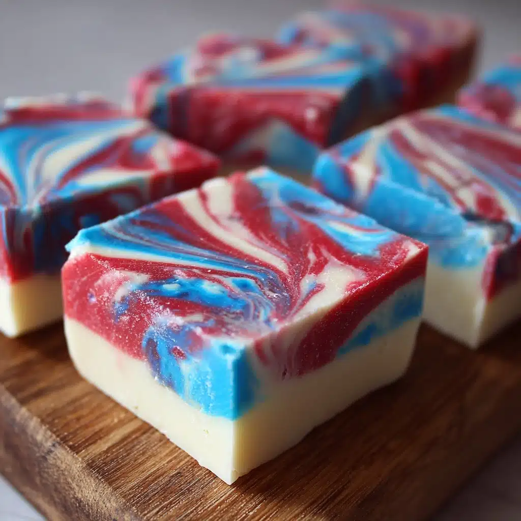 4th of July White Chocolate Fudge Recipe
