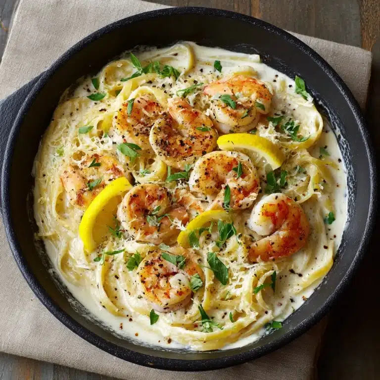 Creamy Lemon Parmesan Shrimp Recipe