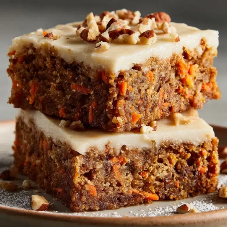 Vegan Carrot Cake Bars Recipe