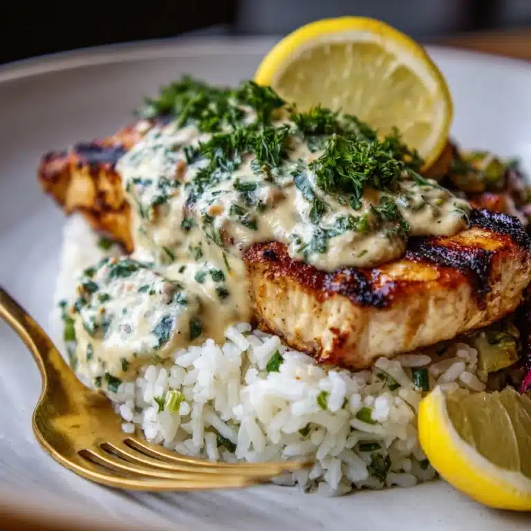 Creamy Lemon Garlic Herb Tilapia Recipe