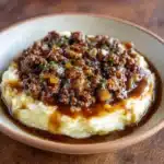 Ground Beef and Gravy Over Mashed Potatoes Recipe