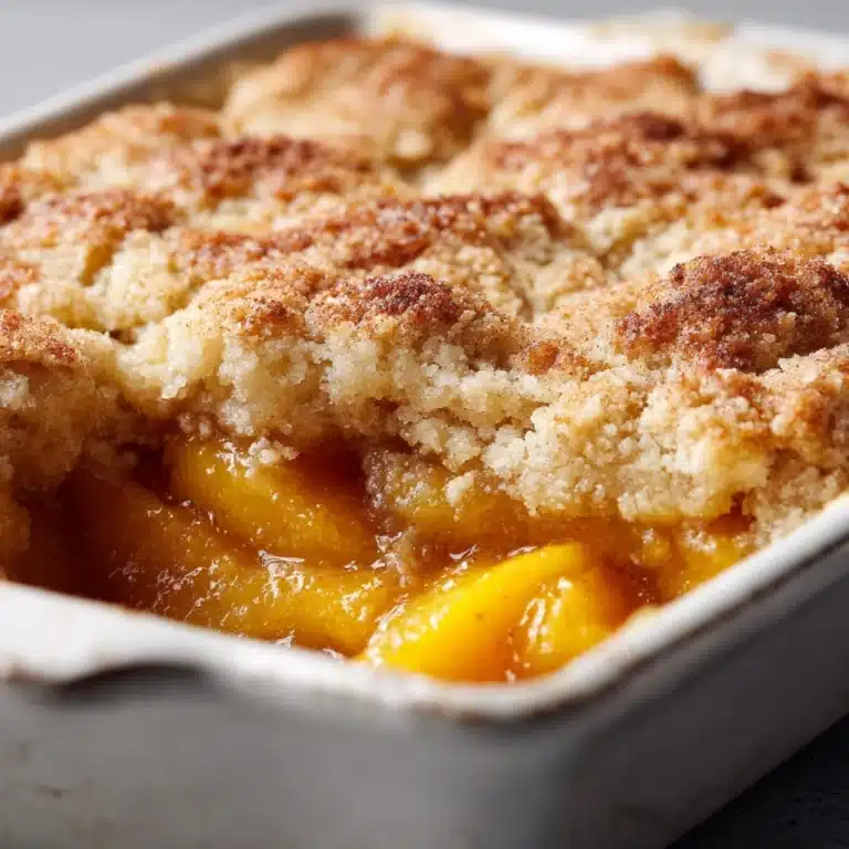 Easy Peach Dump Cake Recipe