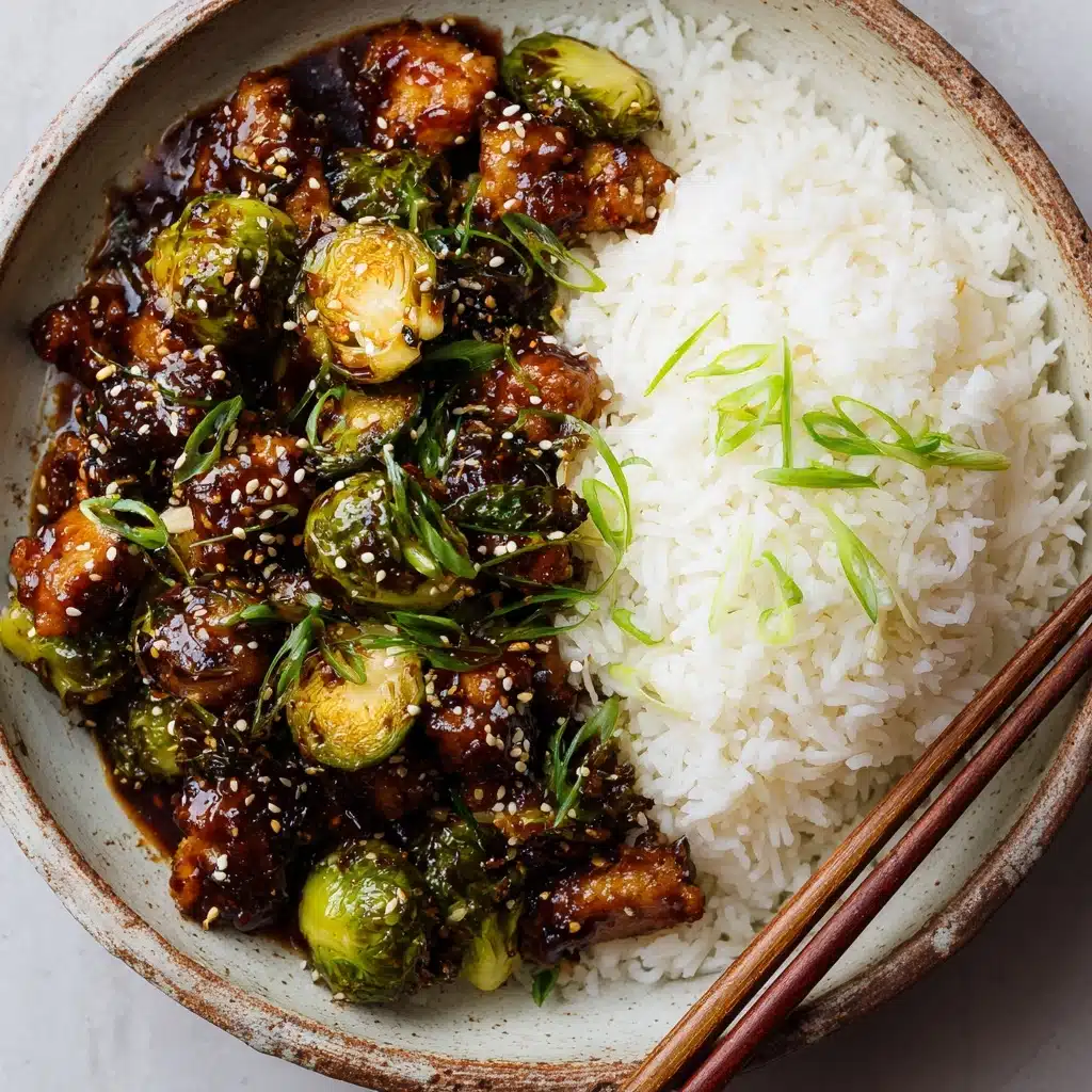 Best Air Fryer Sweet Chili Chicken and Brussels Sprouts Recipe
