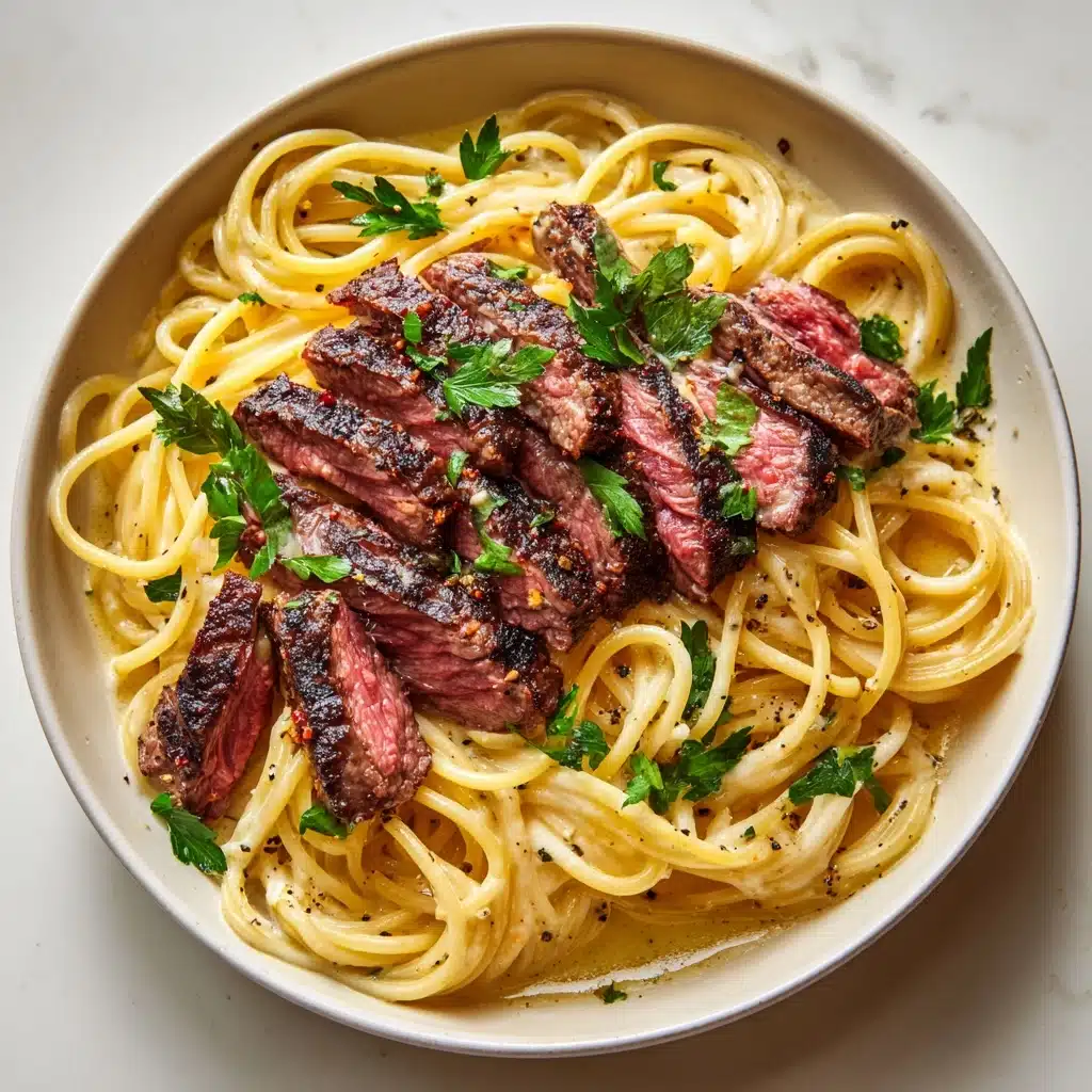 Garlic Butter Steak Lightning Noodles Recipe