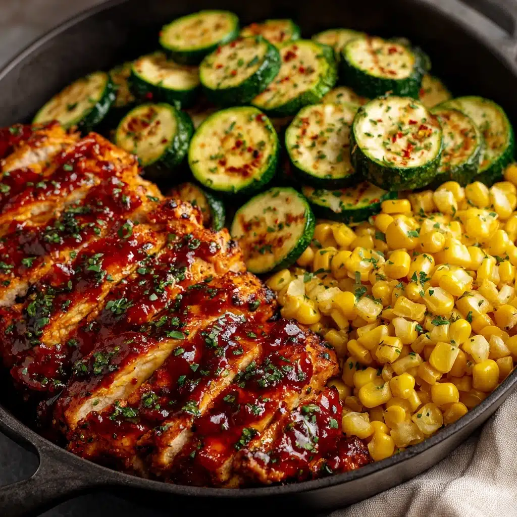 Garlic Butter Chicken with Zucchini & Corn Recipe