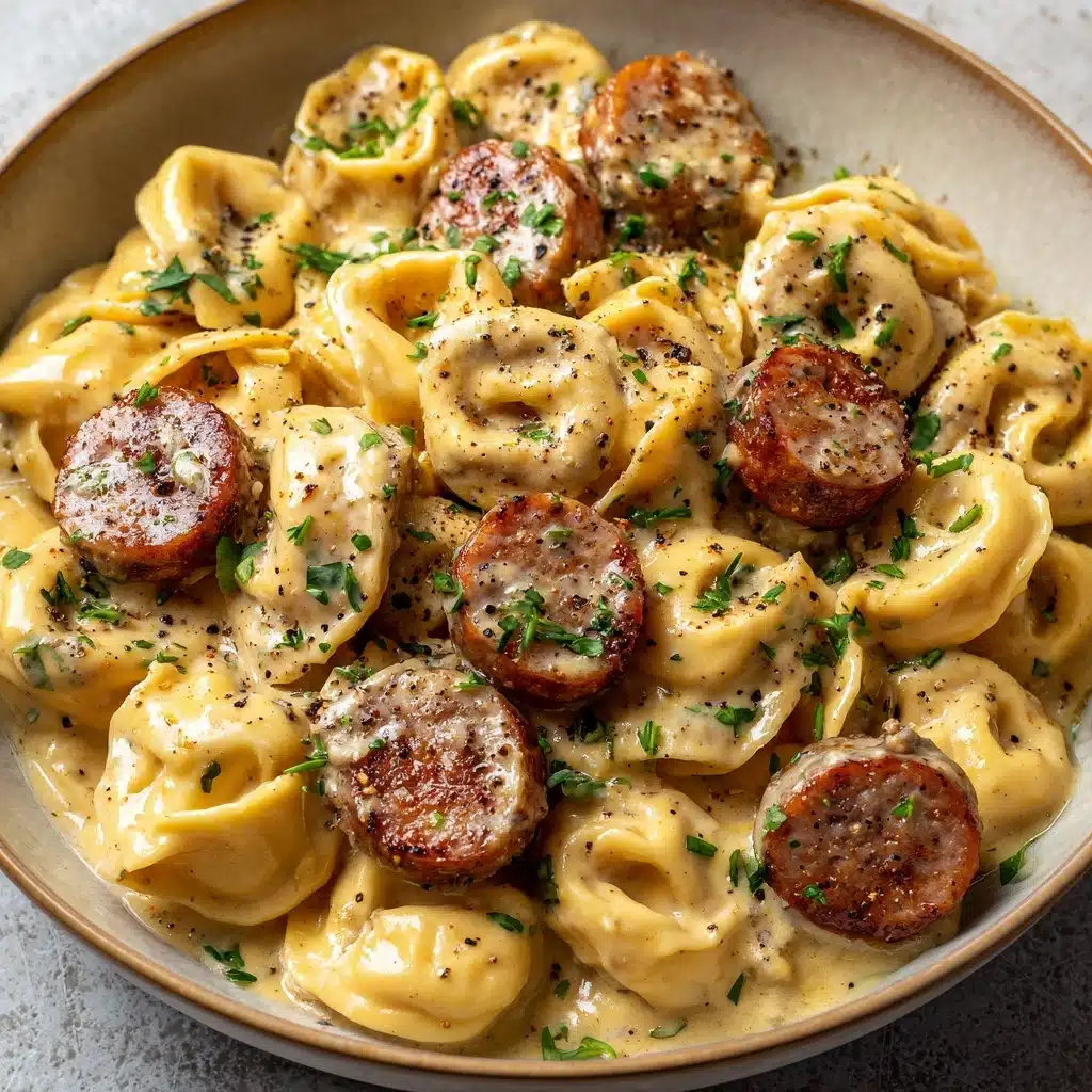 Sausage Tortellini Alfredo Recipe - Recipe Image