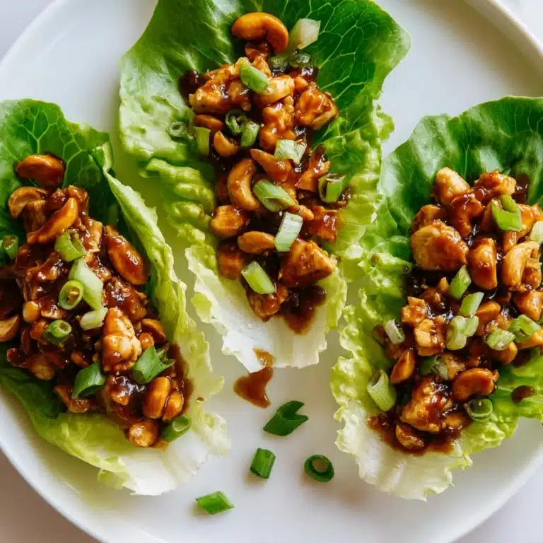 Cashew Chicken Lettuce Wraps Recipe