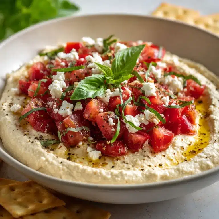 Creamy Feta Bruschetta Dip Recipe