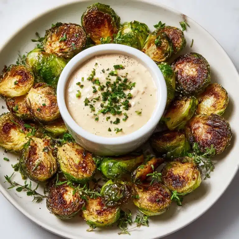 Crispy Brussel Sprouts With Dijon Aioli Recipe