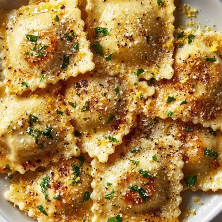 Brown Butter and Lemon Toasted Skillet Ravioli Recipe