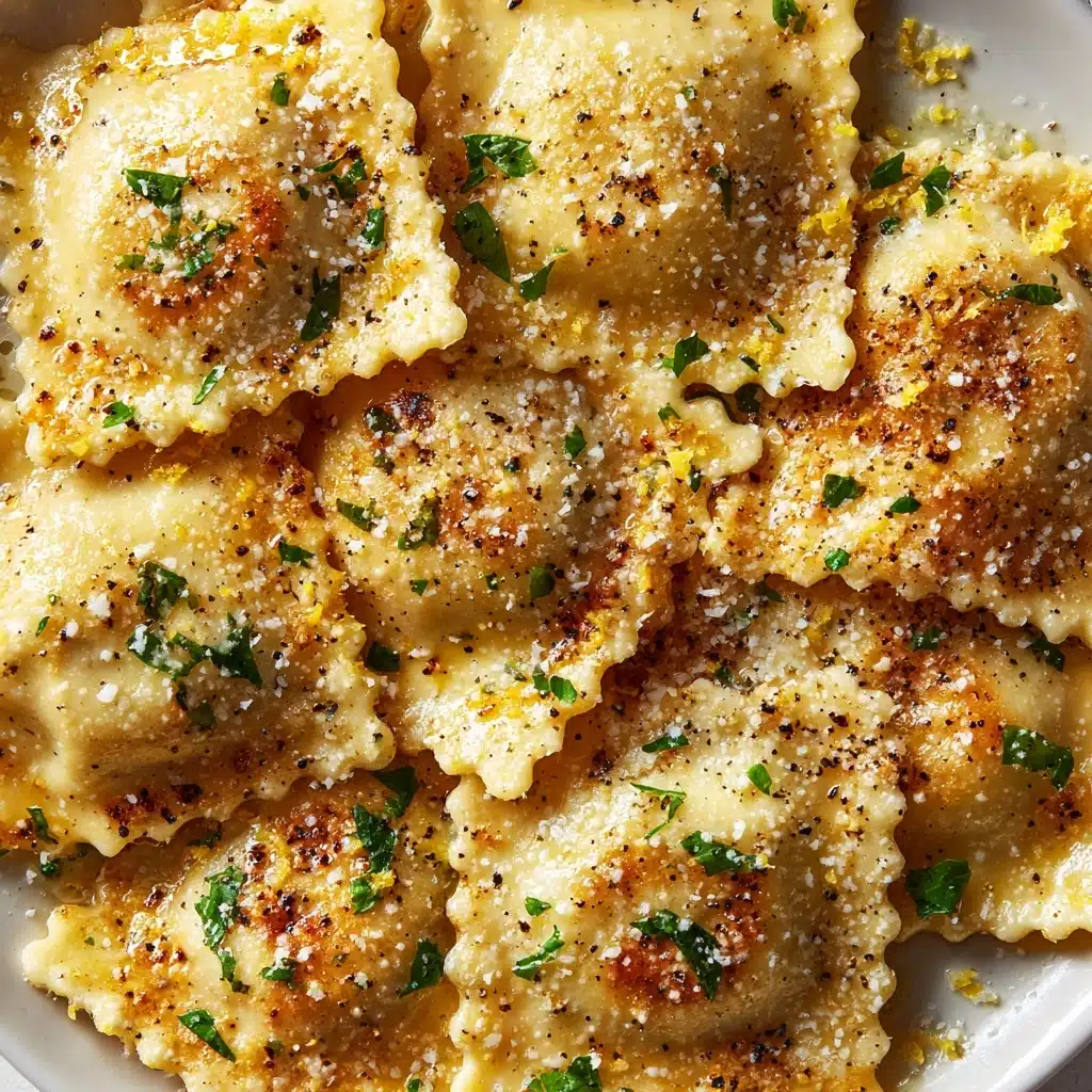 Brown Butter and Lemon Toasted Skillet Ravioli Recipe