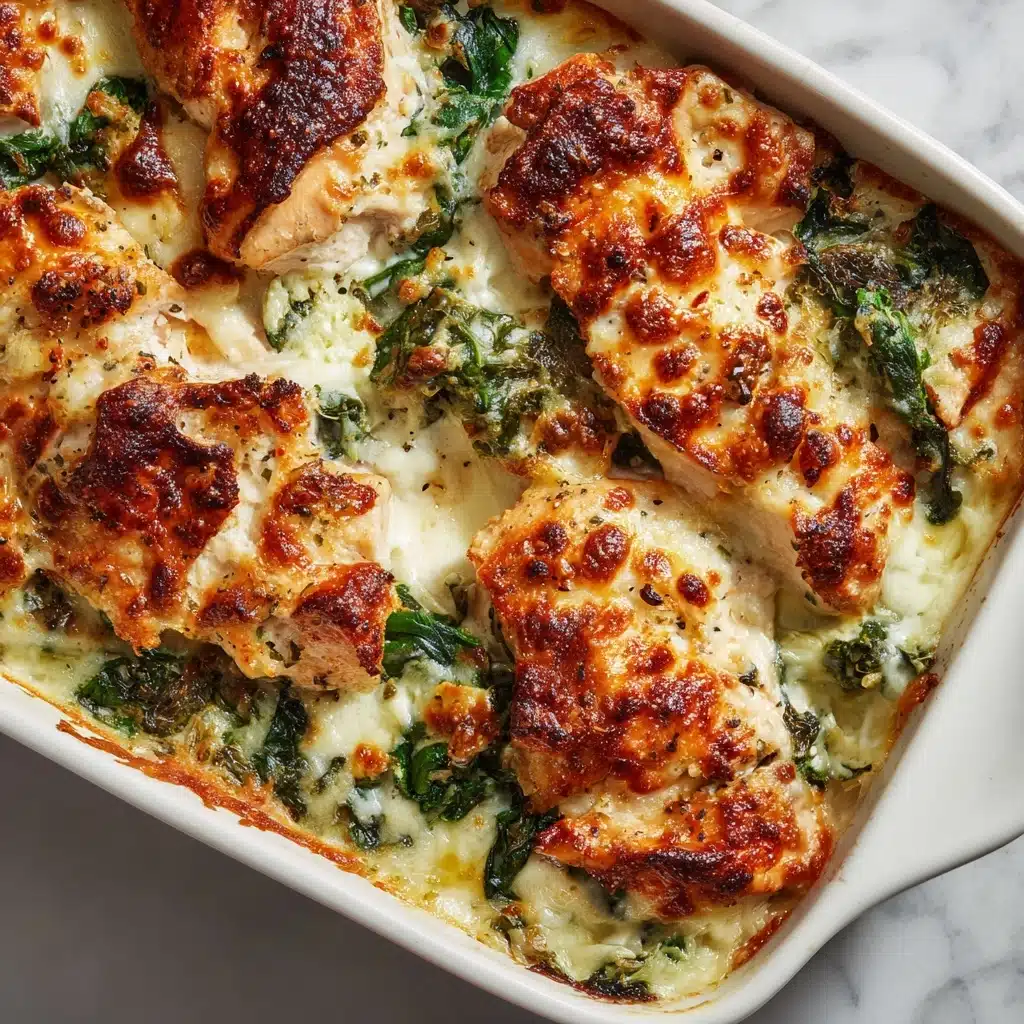 Chicken and Spinach Casserole with Cream Cheese Recipe - Recipe Image