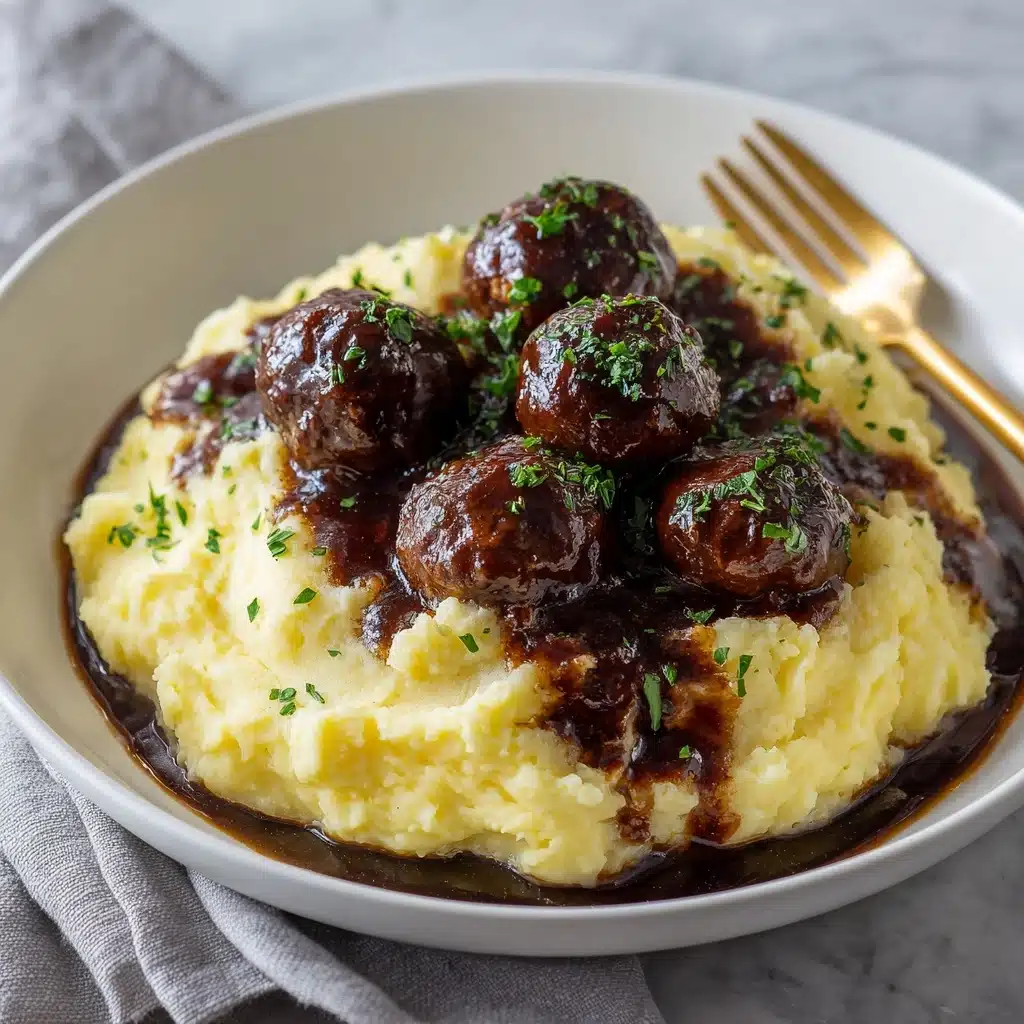 Slow Cooker Salisbury Steak Meatballs Recipe