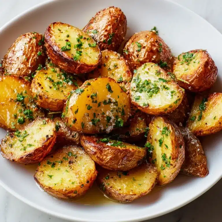 Crispy Garlic Butter Potatoes Recipe
