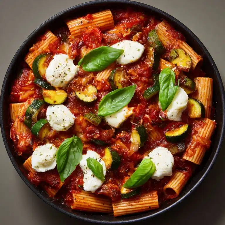 Rigatoni with Sausage, Tomatoes, and Zucchini Recipe