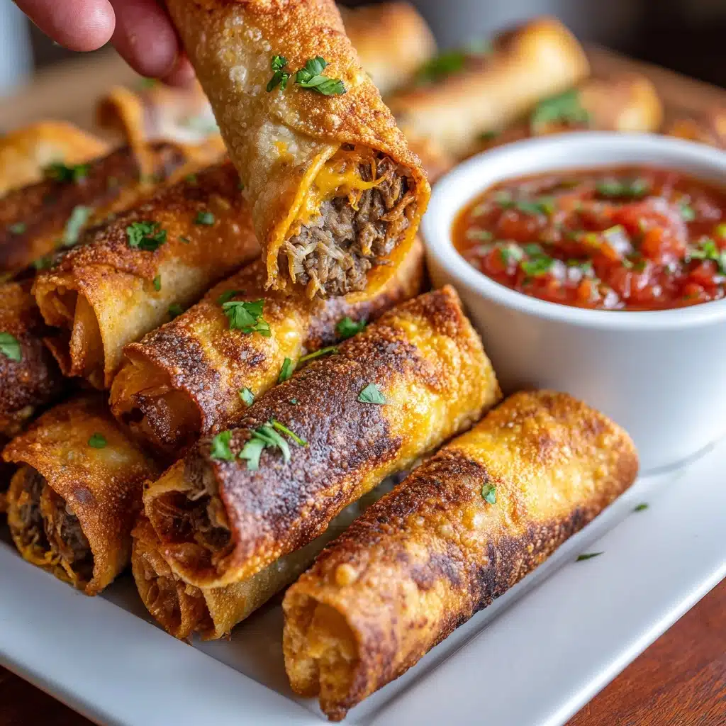 Creamy Baked Chicken Taquitos Recipe - Recipe Image