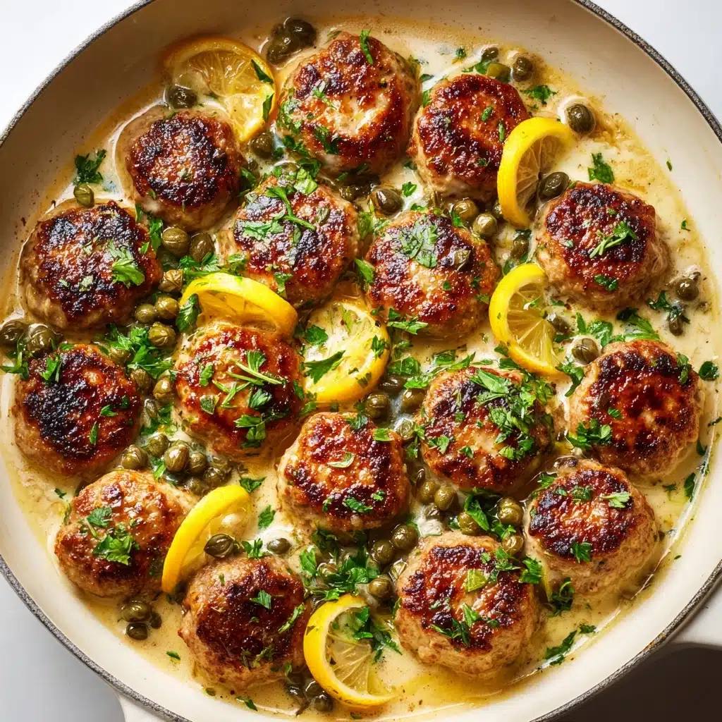Chicken Piccata Meatballs Recipe - Recipe Image