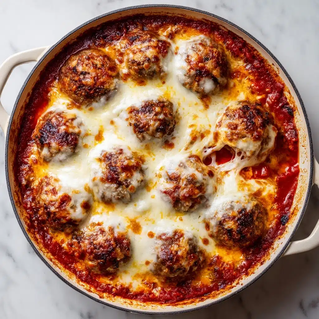 Baked Chicken Parmesan Meatballs Recipe