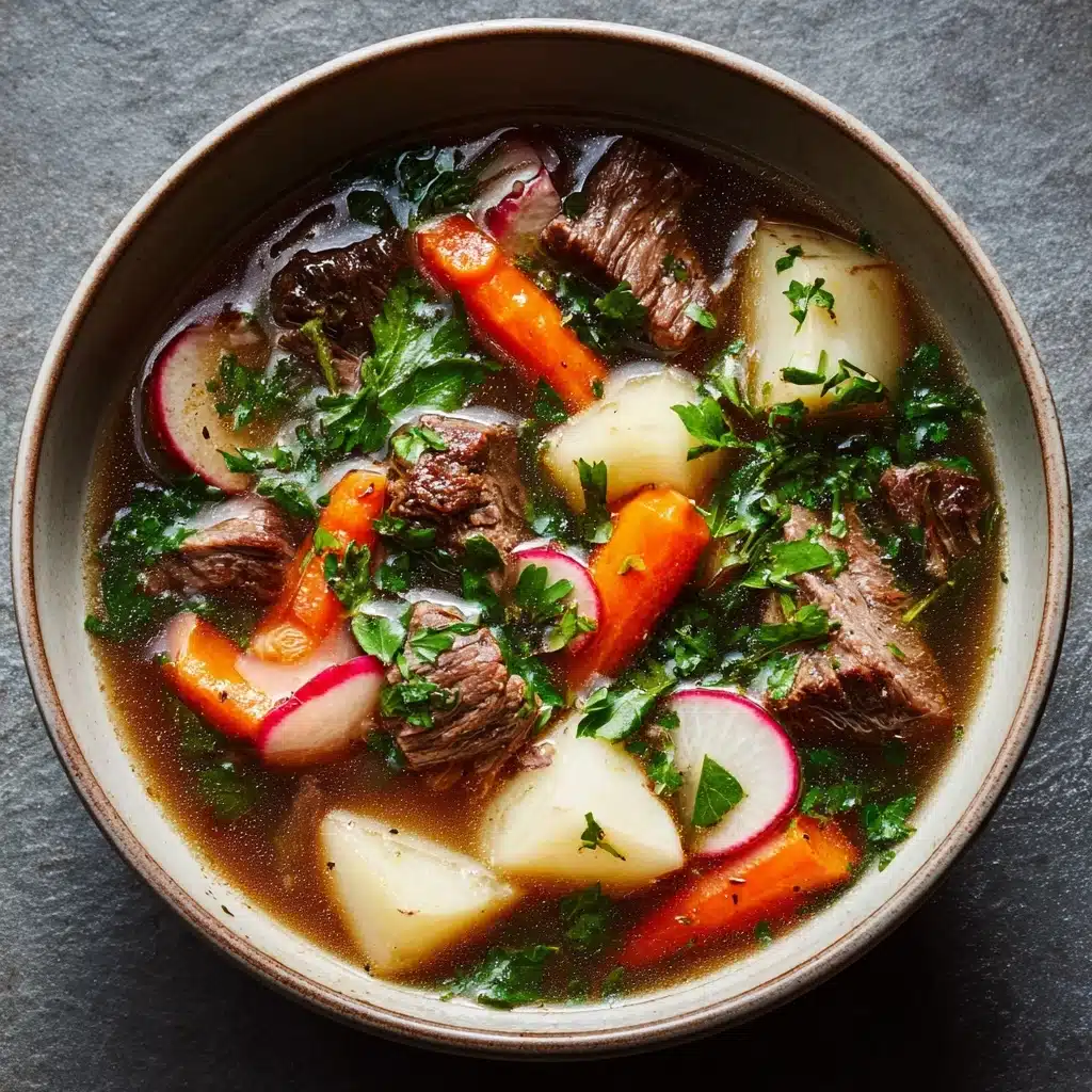 Beef Soup with Carrots and Radish Recipe - Recipe Image