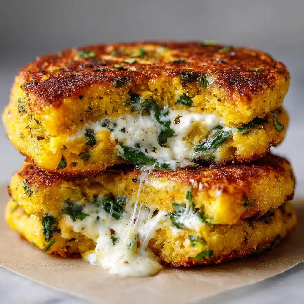 Spinach and Cheese Stuffed Cauliflower Patties Recipe - Recipe Image