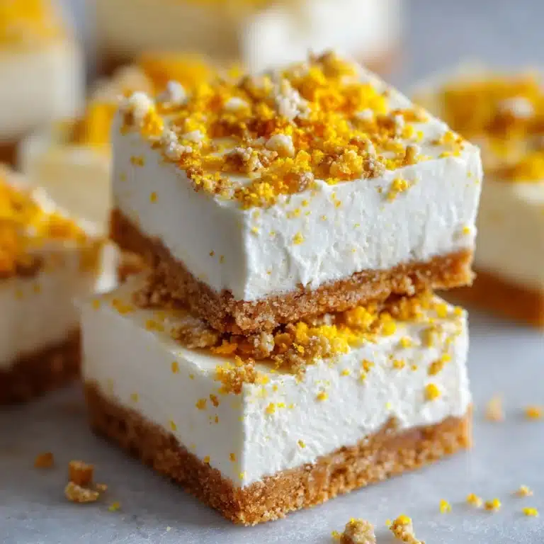 No-Bake Lemon Ricotta Cheesecake Bars Recipe
