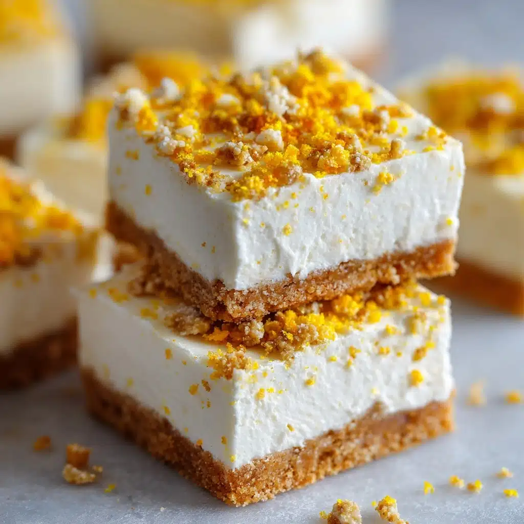 No-Bake Lemon Ricotta Cheesecake Bars Recipe - Recipe Image