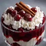 Cranberry Jello Salad with Cream Cheese Topping Recipe
