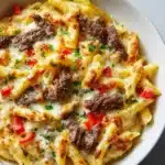 Philly Cheesesteak Pasta Recipe