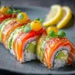 Lemon Basil Salmon Rolls Recipe