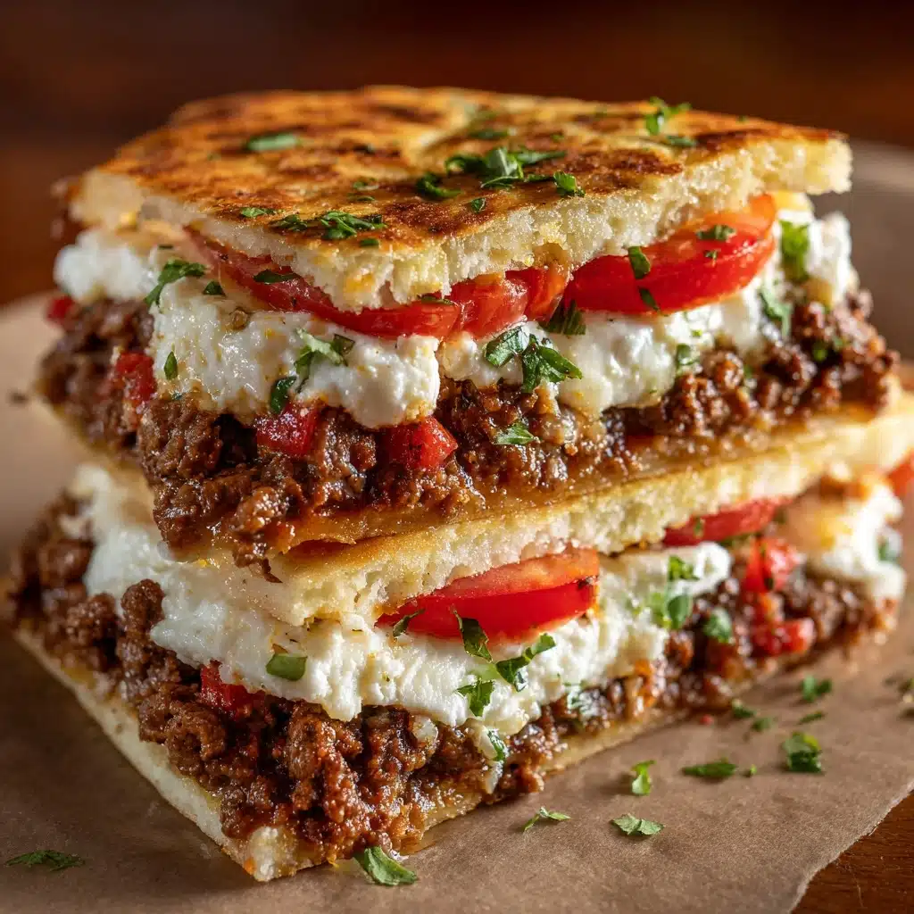 Slow-Cooked Beef Pizza Burgers Recipe