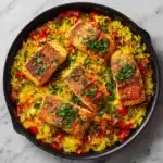 One-Pan Salmon and Rice Recipe