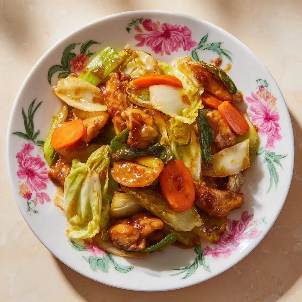 Easy BBQ Chicken & Cabbage Stir-Fry Recipe - Recipe Image