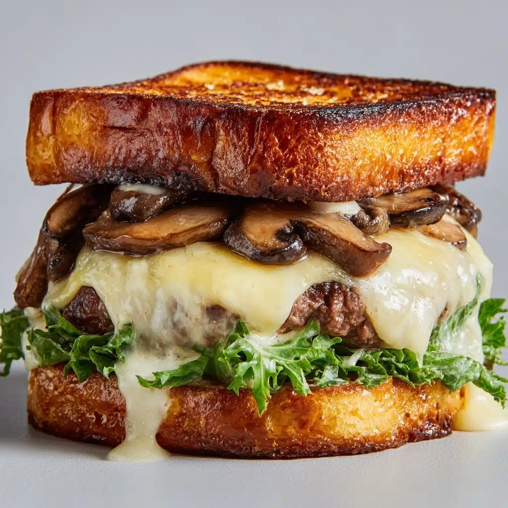 Mushroom Swiss Patty Melt Recipe - Recipe Image