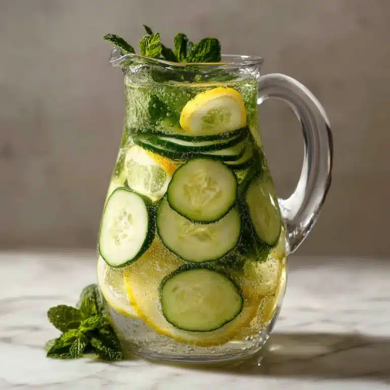 Cucumber Lemon Mint Infused Water Recipe