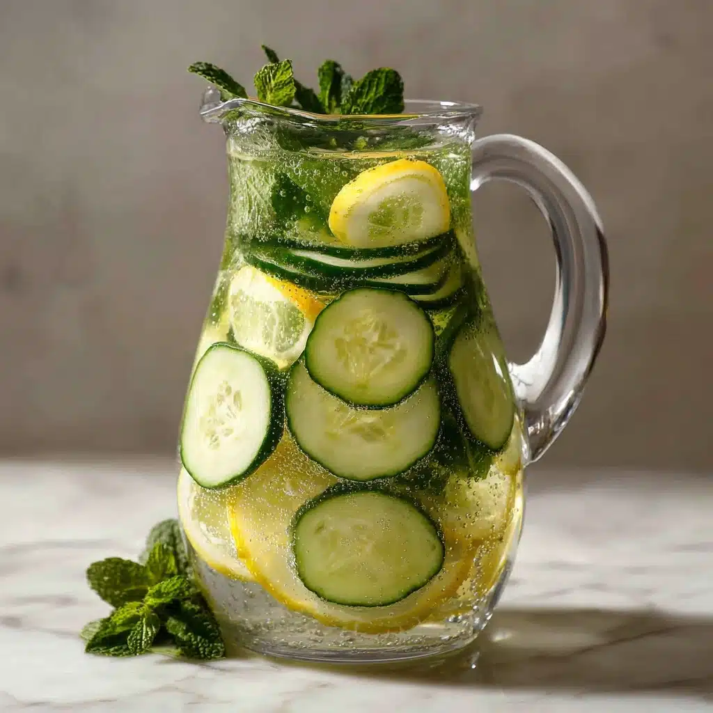 Cucumber Lemon Mint Infused Water Recipe - Recipe Image