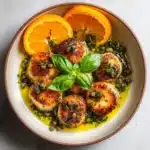 Scallops with Orange, Basil, and Caper Dressing Recipe