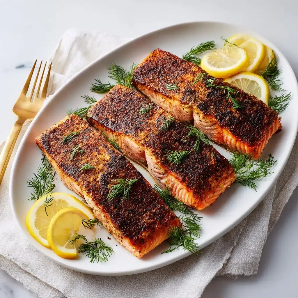 Baked Cajun Salmon with Parmesan Risotto Recipe - Recipe Image