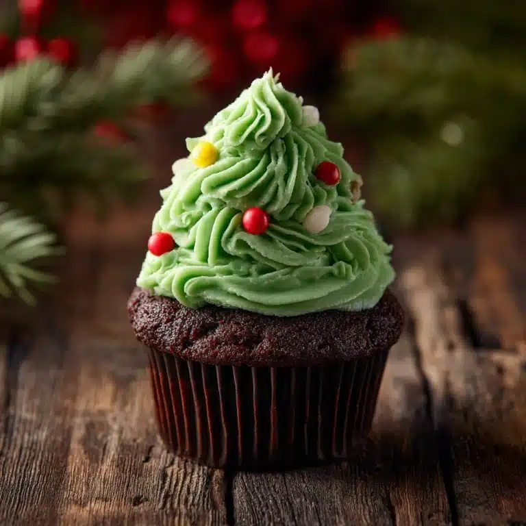 Christmas Tree Brownie Cups Recipe