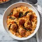 Chicken Meatballs with Risoni in Creamy Tomato Sauce Recipe