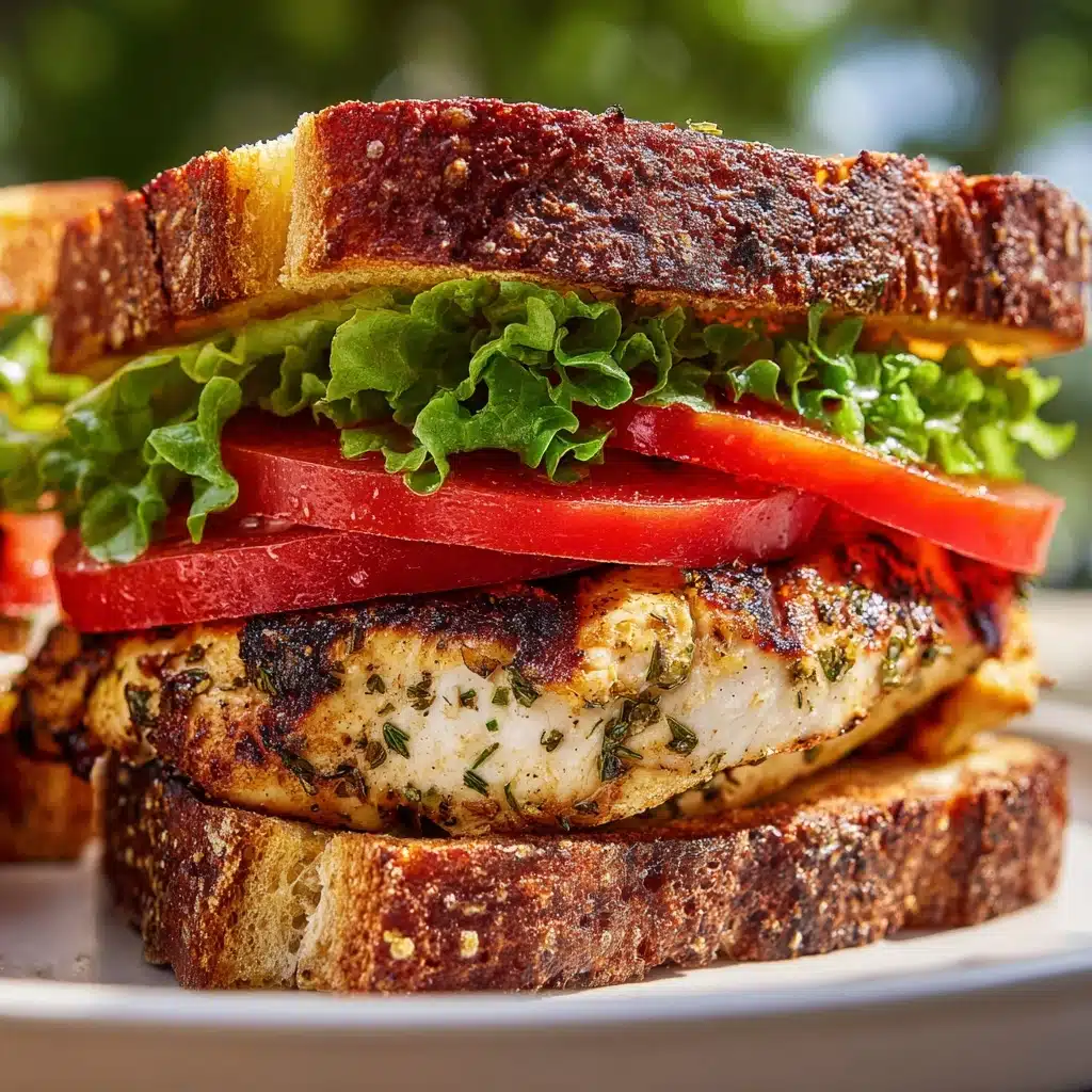 ettuce Tomato & Grilled Chicken Sandwich Recipe - Recipe Image
