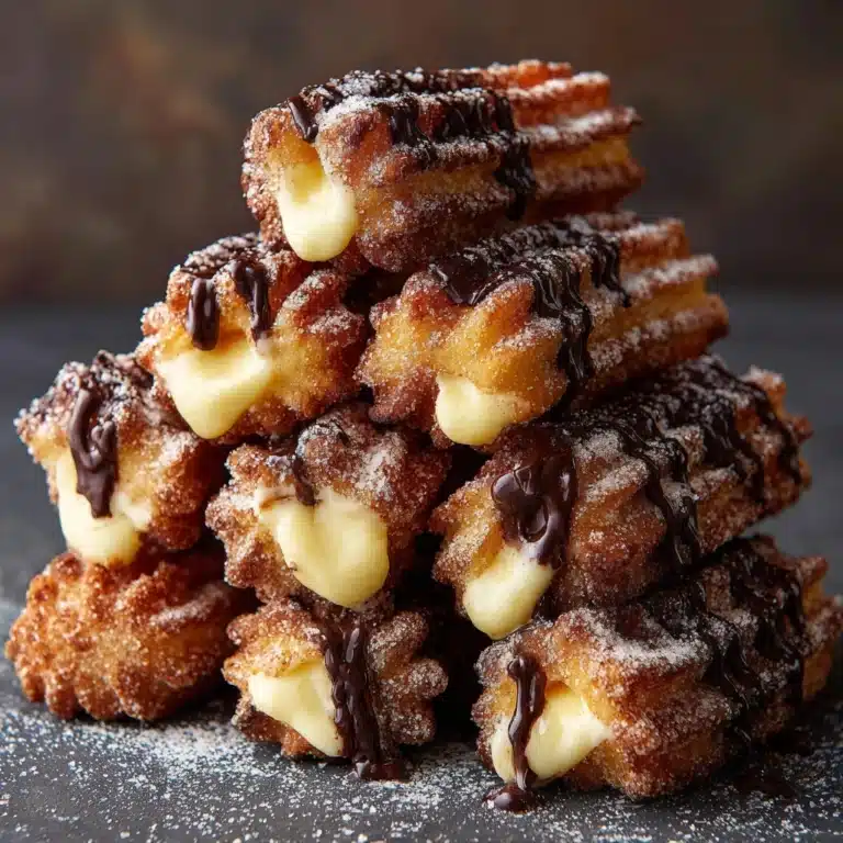 Cookie Dough Cheesecake-Stuffed Churros Recipe