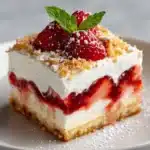 No Bake Strawberry Cheesecake Lasagna Recipe